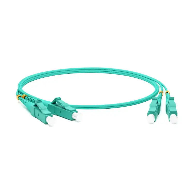Волоконно-оптический патч-корд Hyperline FC-D2-503-LC/PR-LC/PR-H-5M-LSZH-AQ 34456