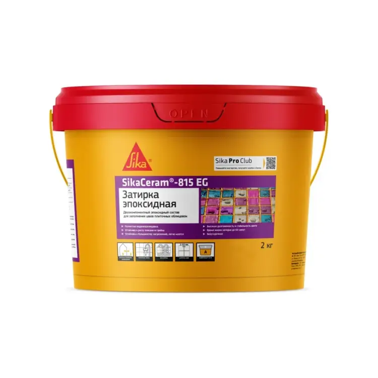 Эпоксидная затирка швов плиточных облицовок SIKA 704382 Эпоксидная затирка швов плиточных облицовок SIKA 704382