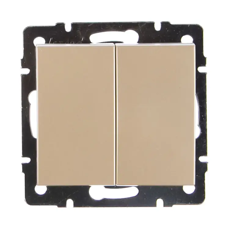 Двойной выключатель Lezard RAIN 703-3088-101