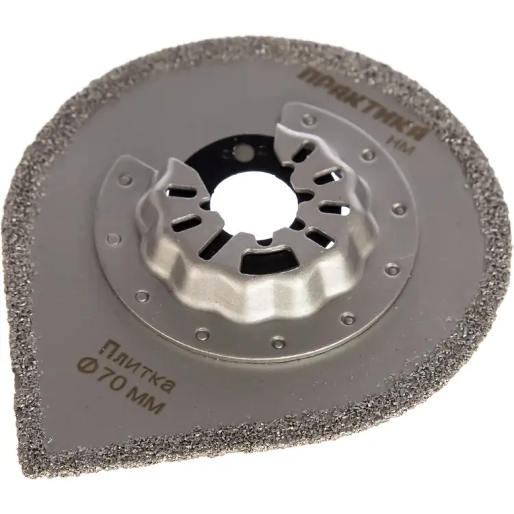 Режущая шлифовальная насадка для МФИ, для углов, по плитке и дереву ПРАКТИКА HM, 70 мм 240-324