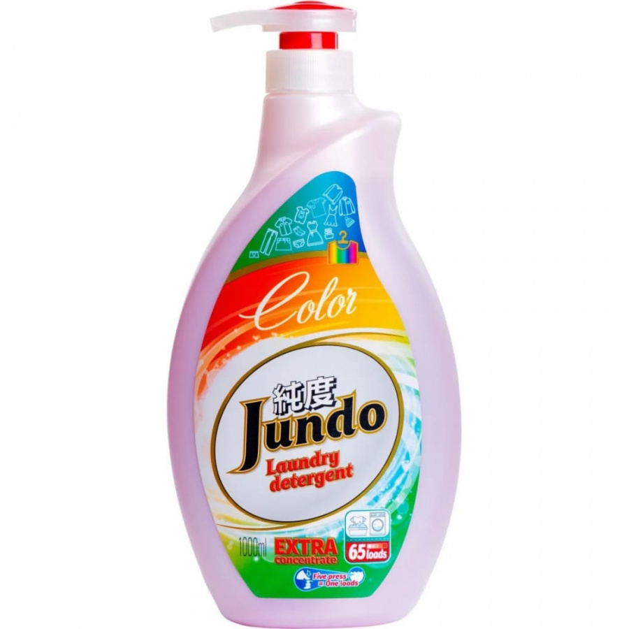 Концентрированный гель для стирки цветного белья Jundo Color