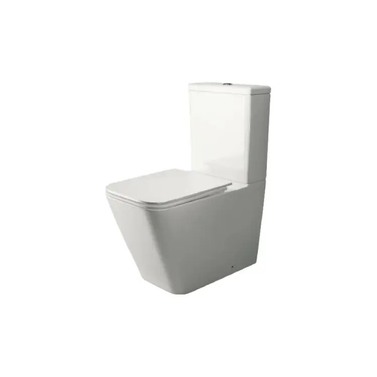 Напольная пристенная чаша унитаза Ceramicanova CUBIC Rimless CN1803-B