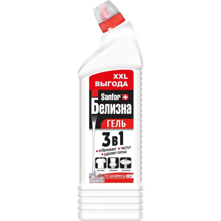 Средство с комплексным действием SANFOR Белизна гель 25408