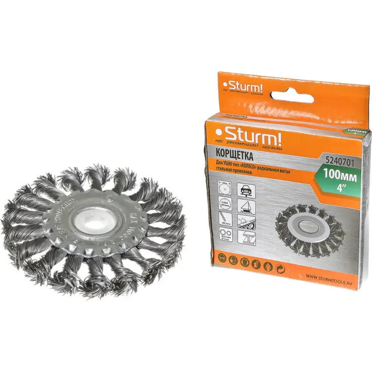 Корщетка-насадка для ушм Sturm 5240701 Корщетка-насадка для ушм Sturm 5240701
