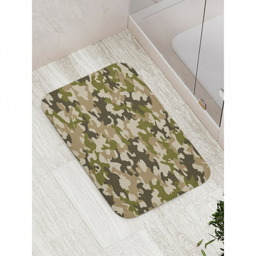 Противоскользящий коврик для ванной, сауны, бассейна JOYARTY Военное окружение