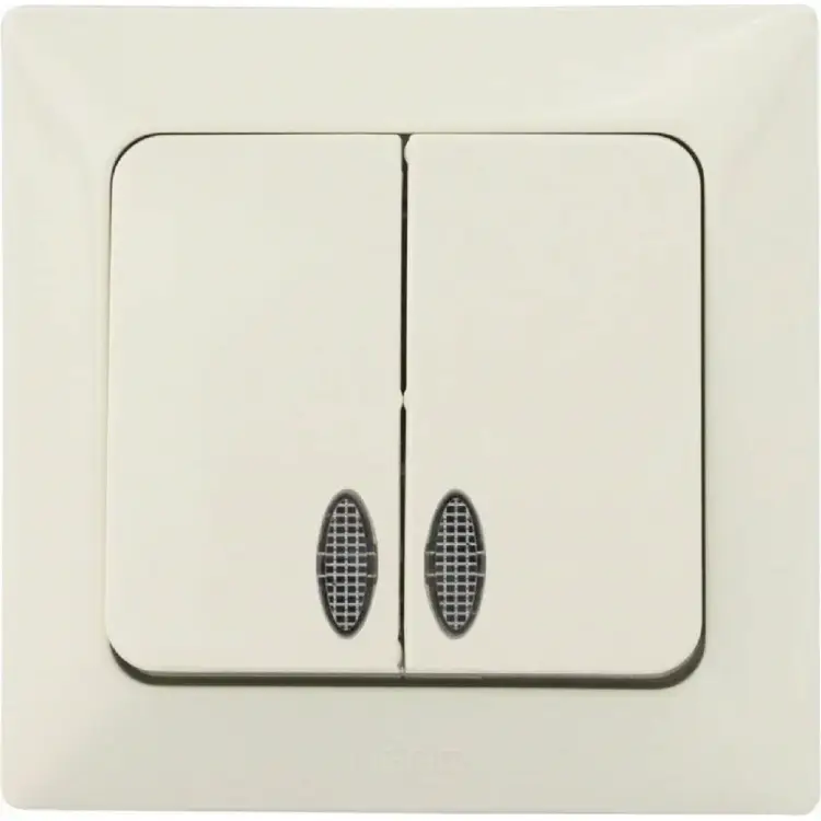 Двухклавишный выключатель NE-AD Aras 93-111-03I