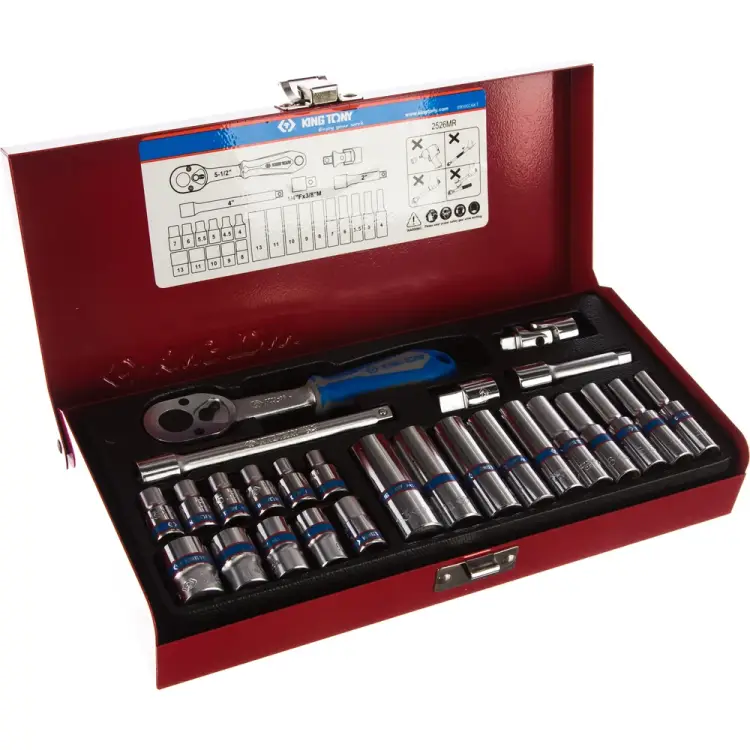 Набор торцевых головок KING TONY 2526MR
