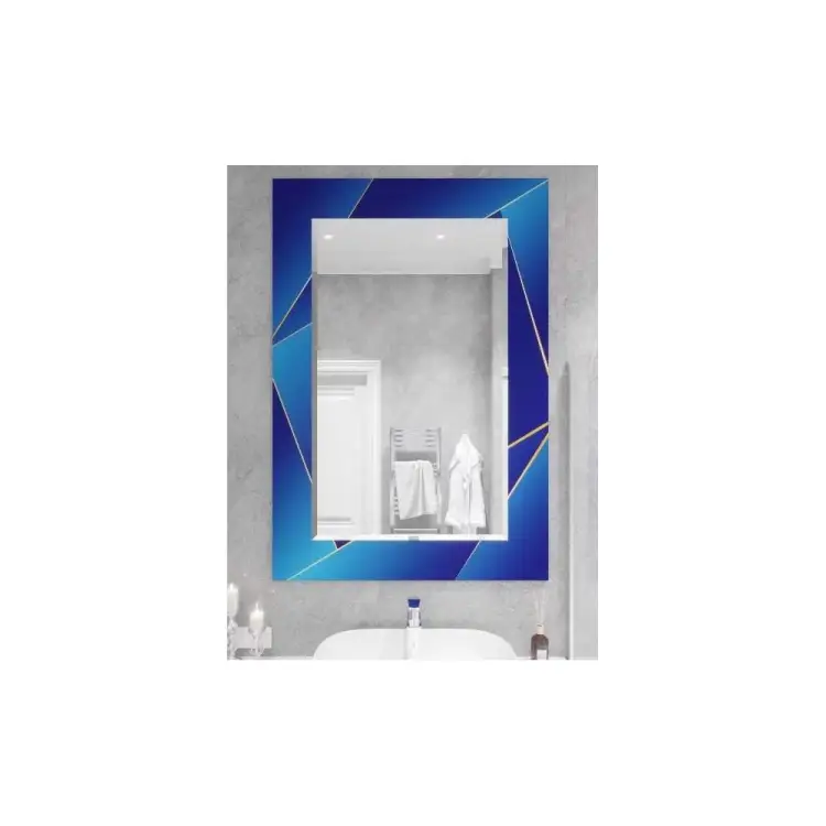 Зеркало SANTREK HOME (фотопечать) "Лазурит" 550x800мм (прямоугольное) 313065 Зеркало SANTREK HOME (фотопечать) "Лазурит" 550x800мм (прямоугольное) 313065