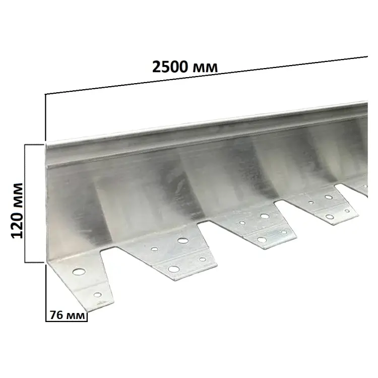 Алюминиевый бордюр ГеоПластБорд АЛ2500.120к