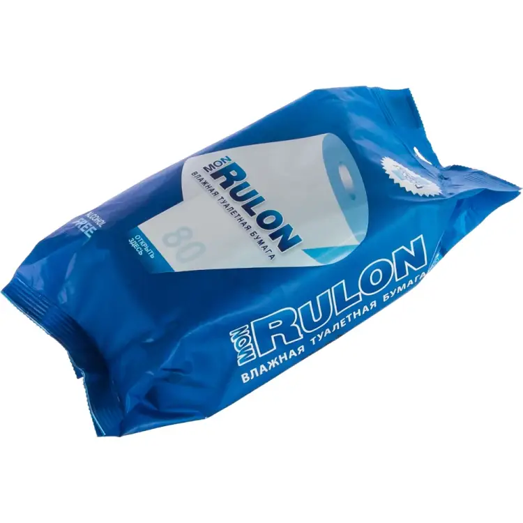 Влажная гипоаллергенная антибактериальная туалетная бумага Mon Rulon MON RULON 48124 Влажная гипоаллергенная антибактериальная туалетная бумага Mon Rulon MON RULON 48124