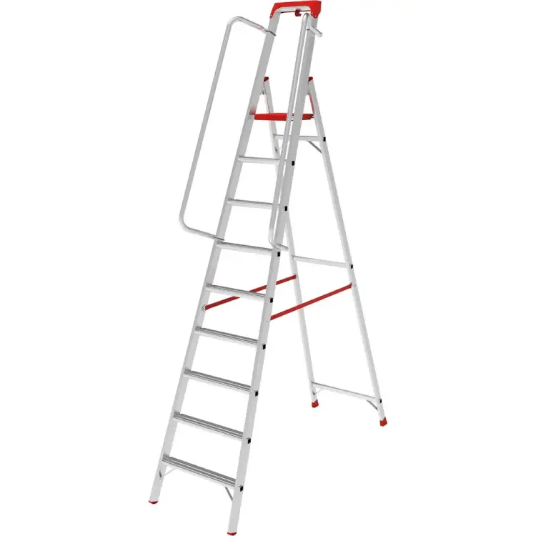 Индустриальная алюминиевая стремянка Новая Высота NV5115 5115109 Индустриальная алюминиевая стремянка Новая Высота NV5115 5115109