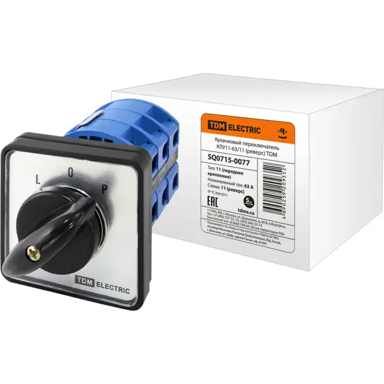 Кулачковый переключатель TDM ELECTRIC КПУ11-63/11 SQ0715-0077