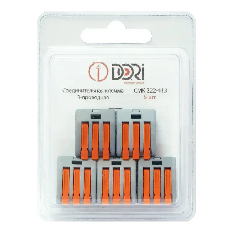 Трехпроводная соединительная клемма DORI СМК 222-413 46233