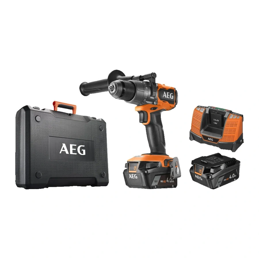 Ударная бесщеточная аккумуляторная дрель-шуруповерт AEG BSB18C3BL-402C 4935478938 Ударная бесщеточная аккумуляторная дрель-шуруповерт AEG BSB18C3BL-402C 4935478938