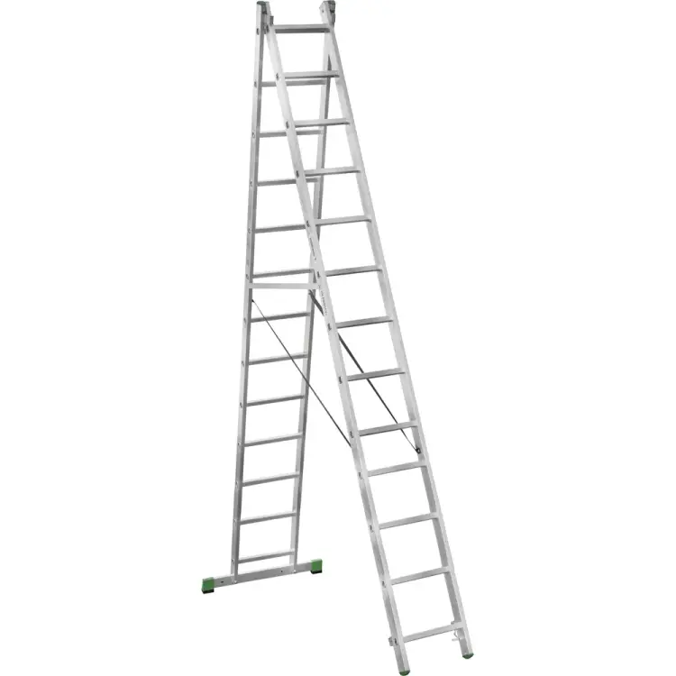 Двухсекционная алюминиевая лестница Новая Высота 2220213