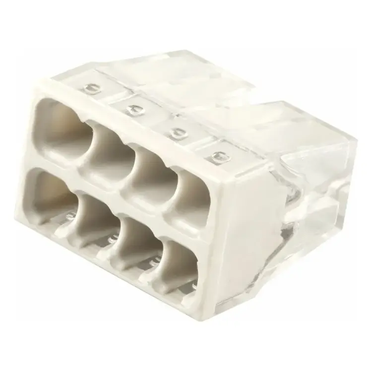 Монтажная восьмипроводная клемма для 1-жильного проводника STEKKER LD2273-208 32392