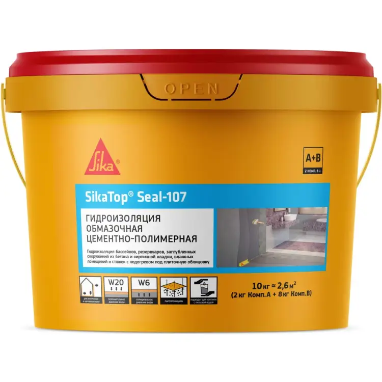Цеменетно-полимерная гидроизоляция SIKA Top Seal-107 401
