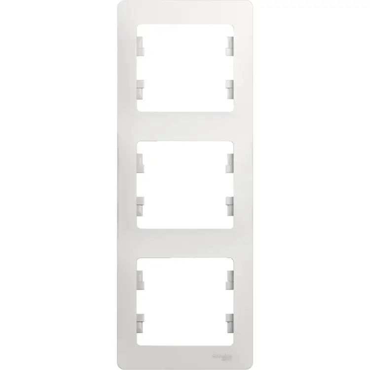 Вертикальная трехместная рамка Systeme Electric GLOSSA GSL000107