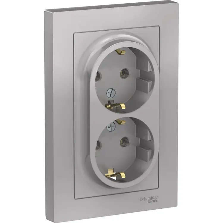 Двухместная розетка Systeme Electric ATLAS DESIGN ATN000324