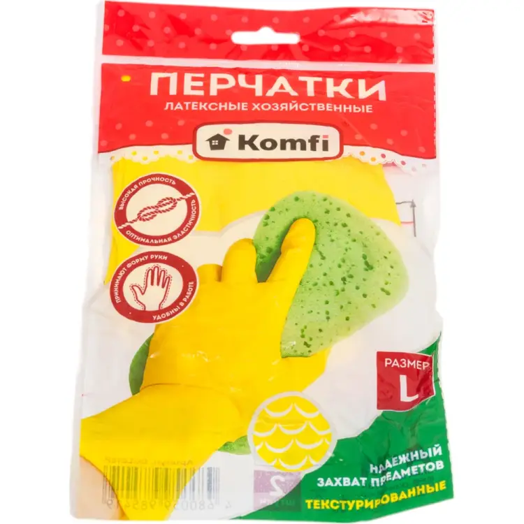 Хозяйственные латексные перчатки Komfi 126932 Хозяйственные латексные перчатки Komfi 126932