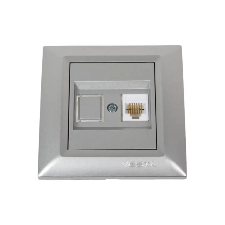 Розетка для сетевого кабеля Vesta Electric Roma Silver FRZ00010123SRM
