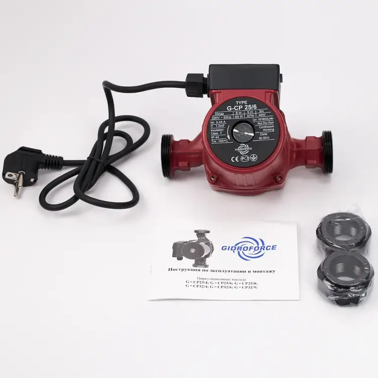 Трехскоростной циркуляционный насос GIDRO FORCE CP25/6 Трехскоростной циркуляционный насос GIDRO FORCE CP25/6