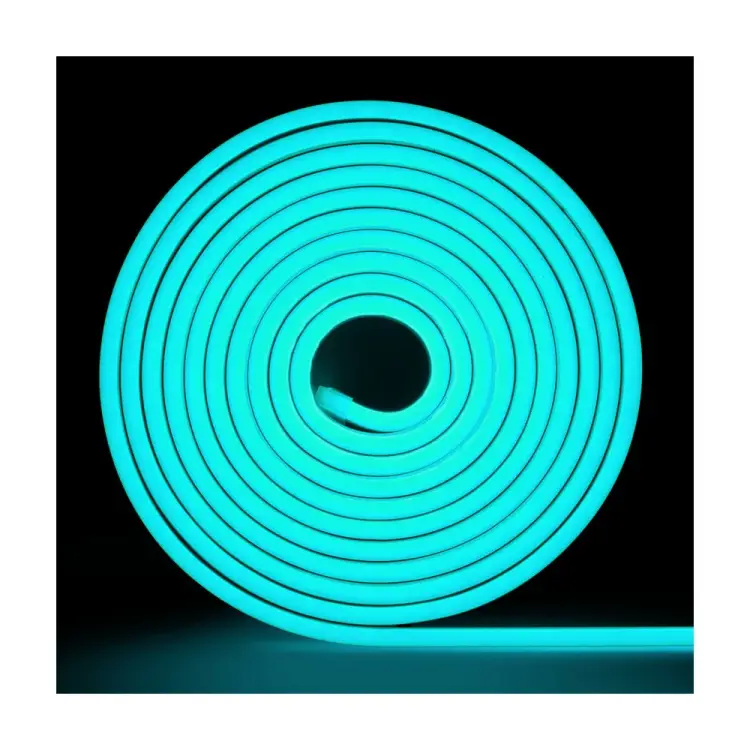 Неоновая светодиодная лента MAKSILED ML-NF-24V-0612-Ice Blue