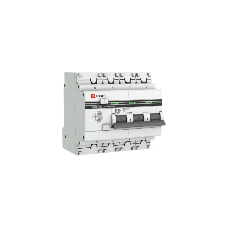 Дифференциальный автомат EKF PROxima АД-32 DA32-16-10-4P-a-pro