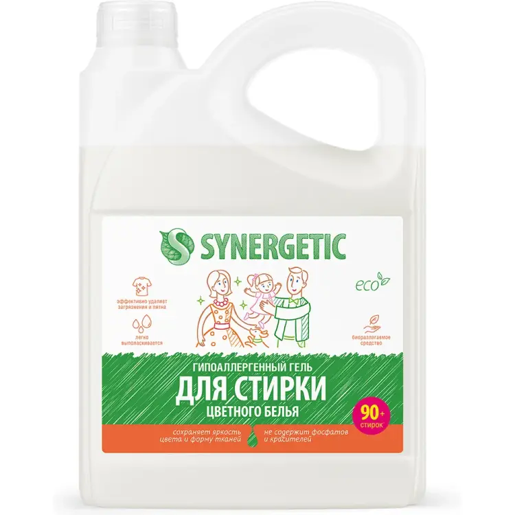 Гель для стирки цветного белья SYNERGETIC 4607971450276 109801
