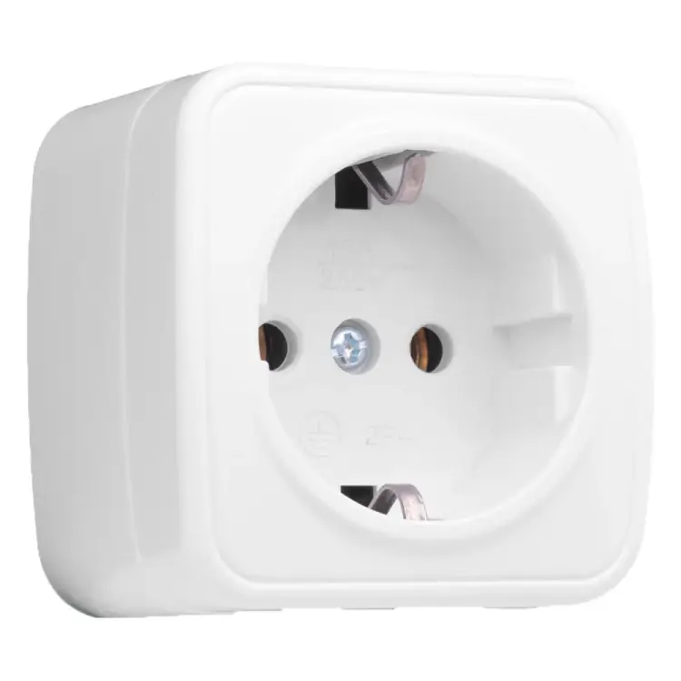 Одноместная розетка EKF Минск Basic EGR16-028-10