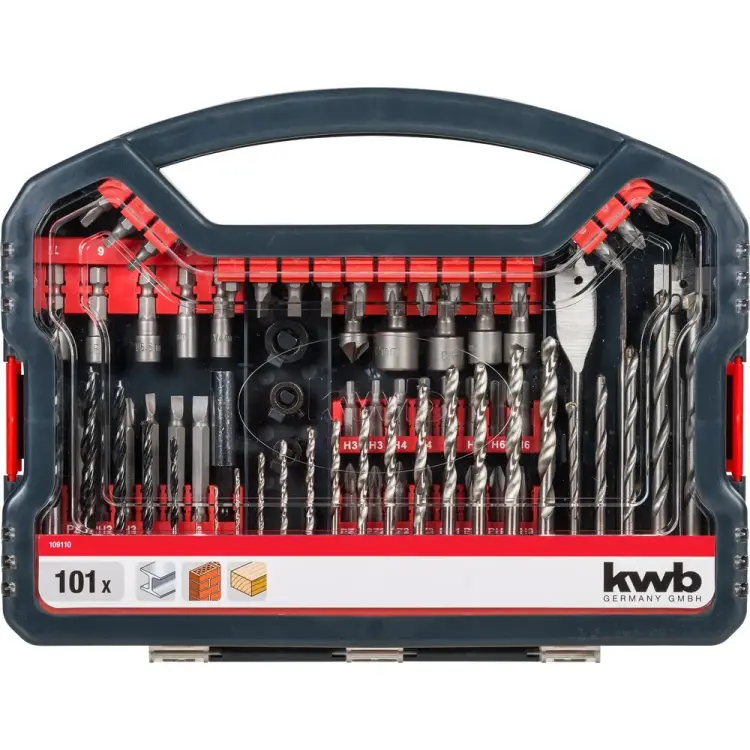 Набор бит, сверл, головок KWB 109110 Набор бит, сверл, головок KWB 109110