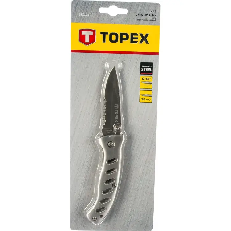Универсальный складной нож TOPEX 98Z105 Универсальный складной нож TOPEX 98Z105