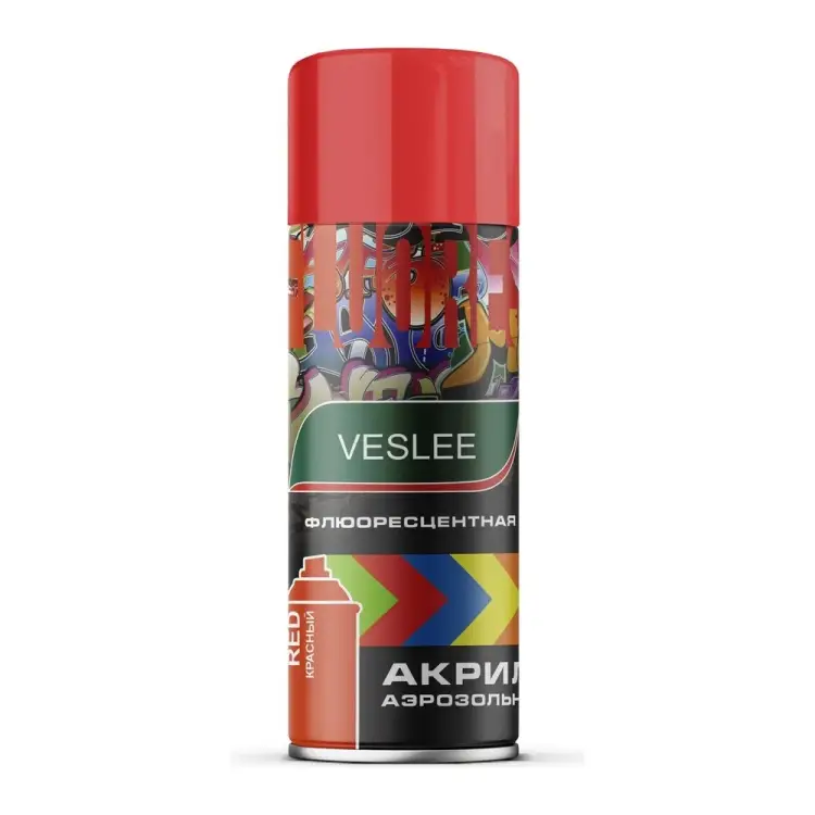 Флуоресцентная акриловая аэрозольная краска Veslee V1001 Флуоресцентная акриловая аэрозольная краска Veslee V1001
