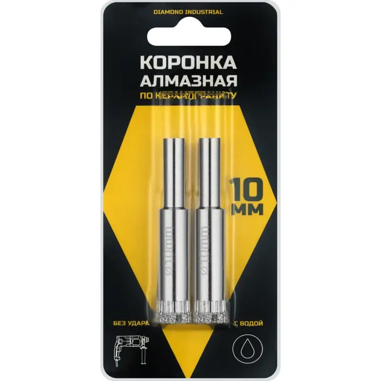 Алмазная коронка по керамограниту и керамике Diamond Industrial DIDCSC010