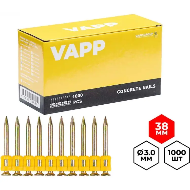 Усиленные гвозди для монтажного пистолета VAPP VAPP.CN338