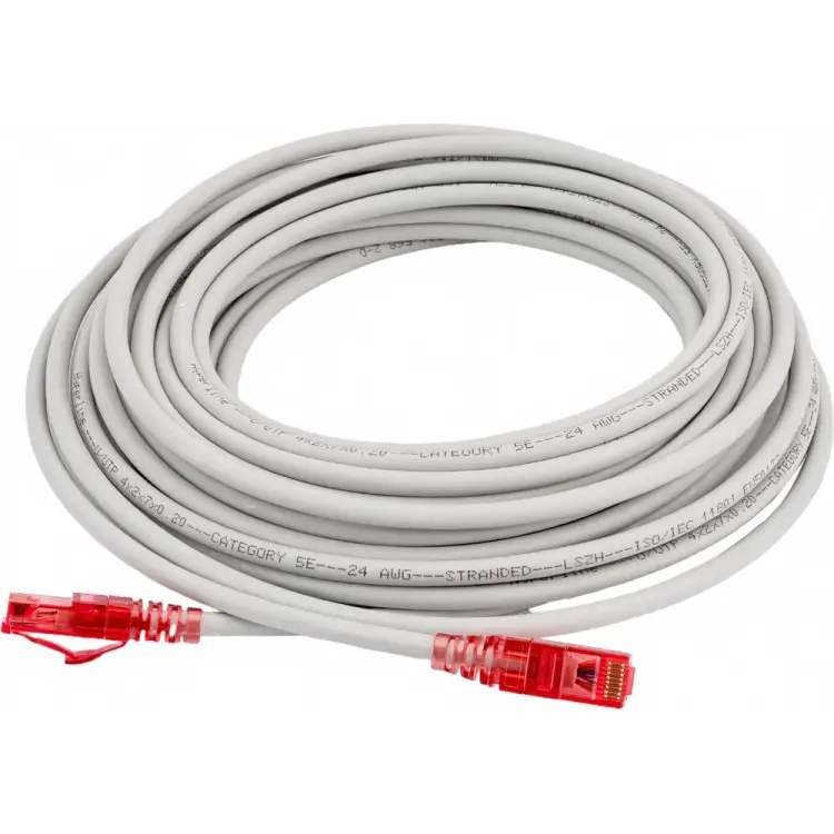 Патч-корд Hyperline PC-LPM-UTP-RJ45-RJ45-C5e-10M-LSZH-GY 42306