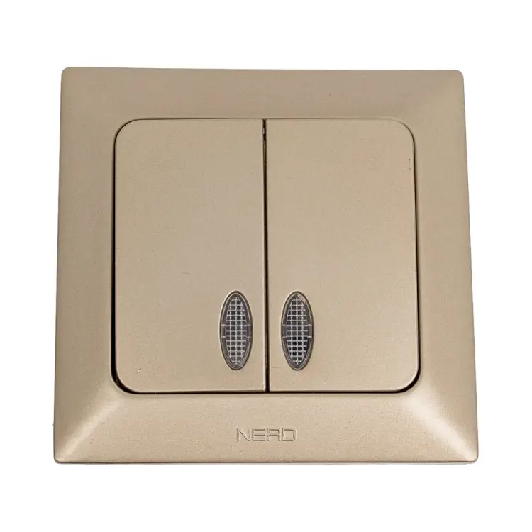 Двухклавишный выключатель NE-AD Aras 93-123-03I