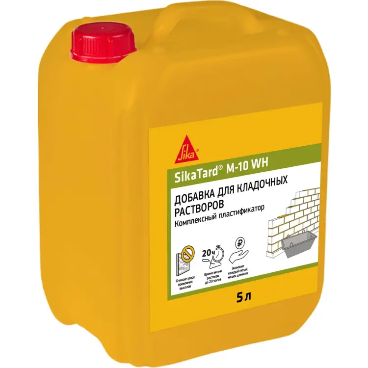 Комплексный пластификатор для кладочных растворов SIKA Tard M-10 WH 670396