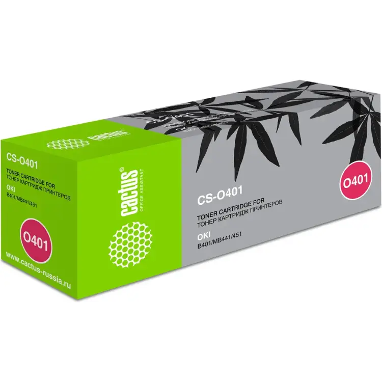Лазерный картридж для oki b401/mb441/451 Cactus 44992403 358168 Лазерный картридж для oki b401/mb441/451 Cactus 44992403 358168