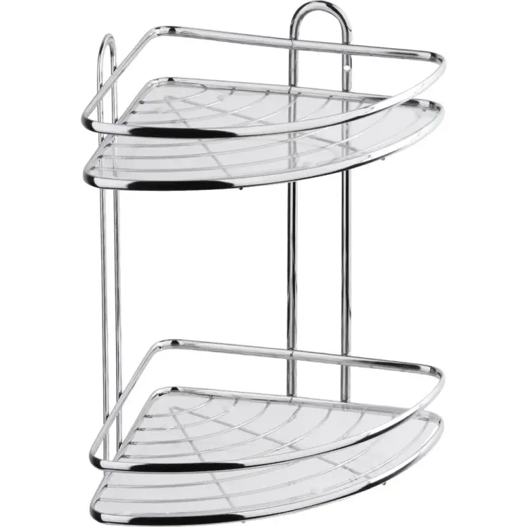 Угловая двойная полка для ванной комнаты и кухни FORA Floria FOR-2006