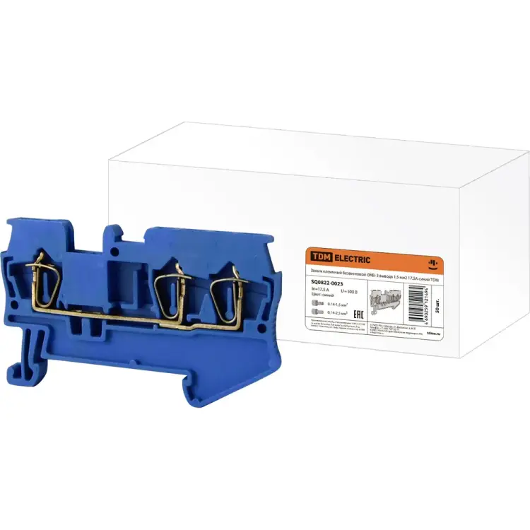 Безвинтовой клеммный зажим TDM ELECTRIC ЗКБ SQ0822-0023