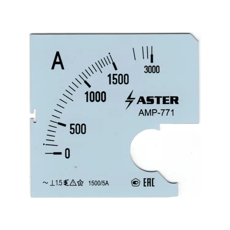 Шкала к амперметру AMP-771 ASTER SC771-1500