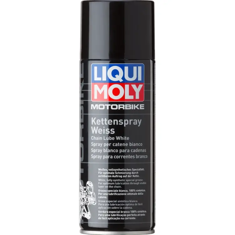 Цепная смазка для мотоциклов LIQUI MOLY Motorbike Kettenspray weiss 1591