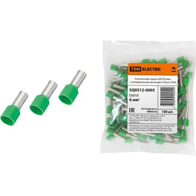 Наконечник-гильза TDM ELECTRIC Е6018 SQ0512-0005