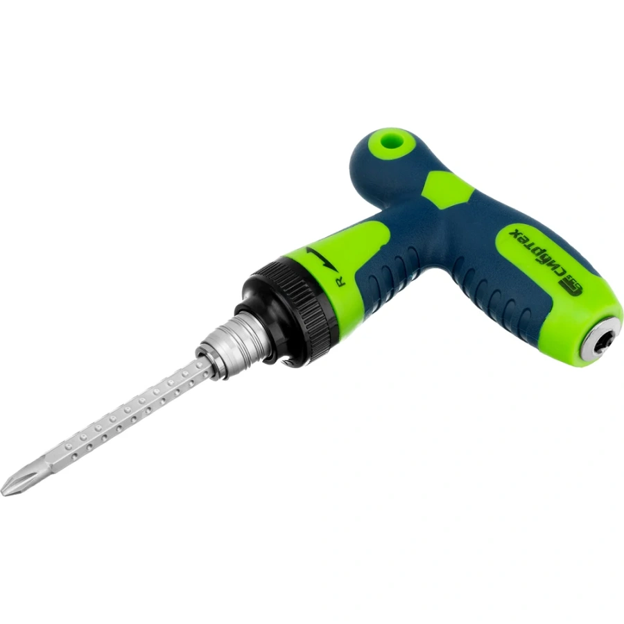 Комбинированная реверсивная отвертка СИБРТЕХ 13364 Комбинированная реверсивная отвертка СИБРТЕХ 13364