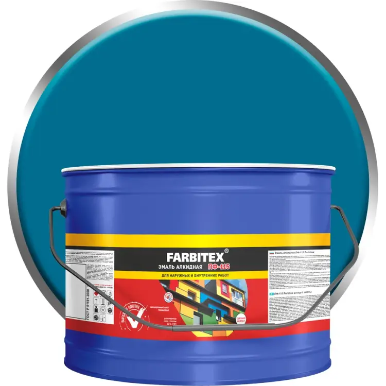 Алкидная эмаль Farbitex ПФ-115 4300005142 Алкидная эмаль Farbitex ПФ-115 4300005142
