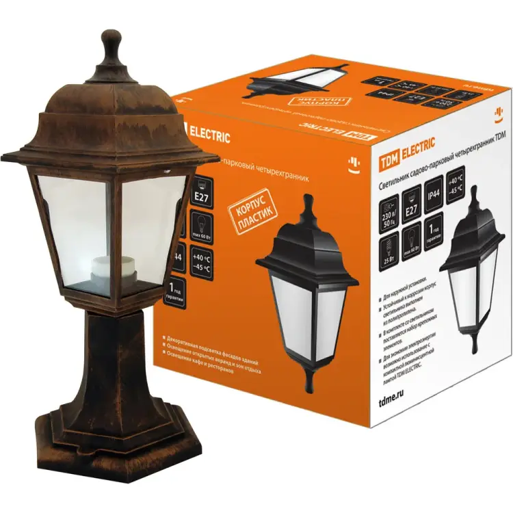 Садово-парковый светильник TDM ELECTRIC НТУ 04-60-001 SQ0330-0725