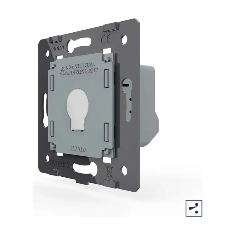 Одноклавишный проходной сенсорный выключатель LIVOLO VL-FC1S-2G