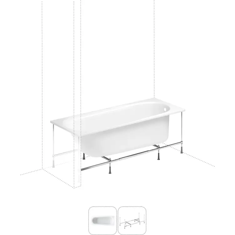 Акриловая ванна Lavinia Boho Biore S1-35010060