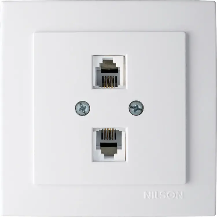 Телефонная, друхместная розетка Nilson TOURAN-ALEGRA-THOR 24111041